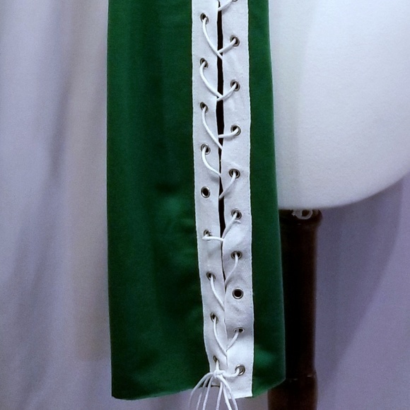 Bell Sleeve Crop Top Fierce Fashionista Lace Up - Picture 5 of 6